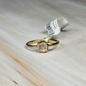 NEW Kendra Scott Davie Band Ring 18k Gold Vermeil 6